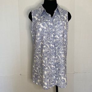 Dana Bushman Women’s Linen Blend Tank top Size M. NWOT.